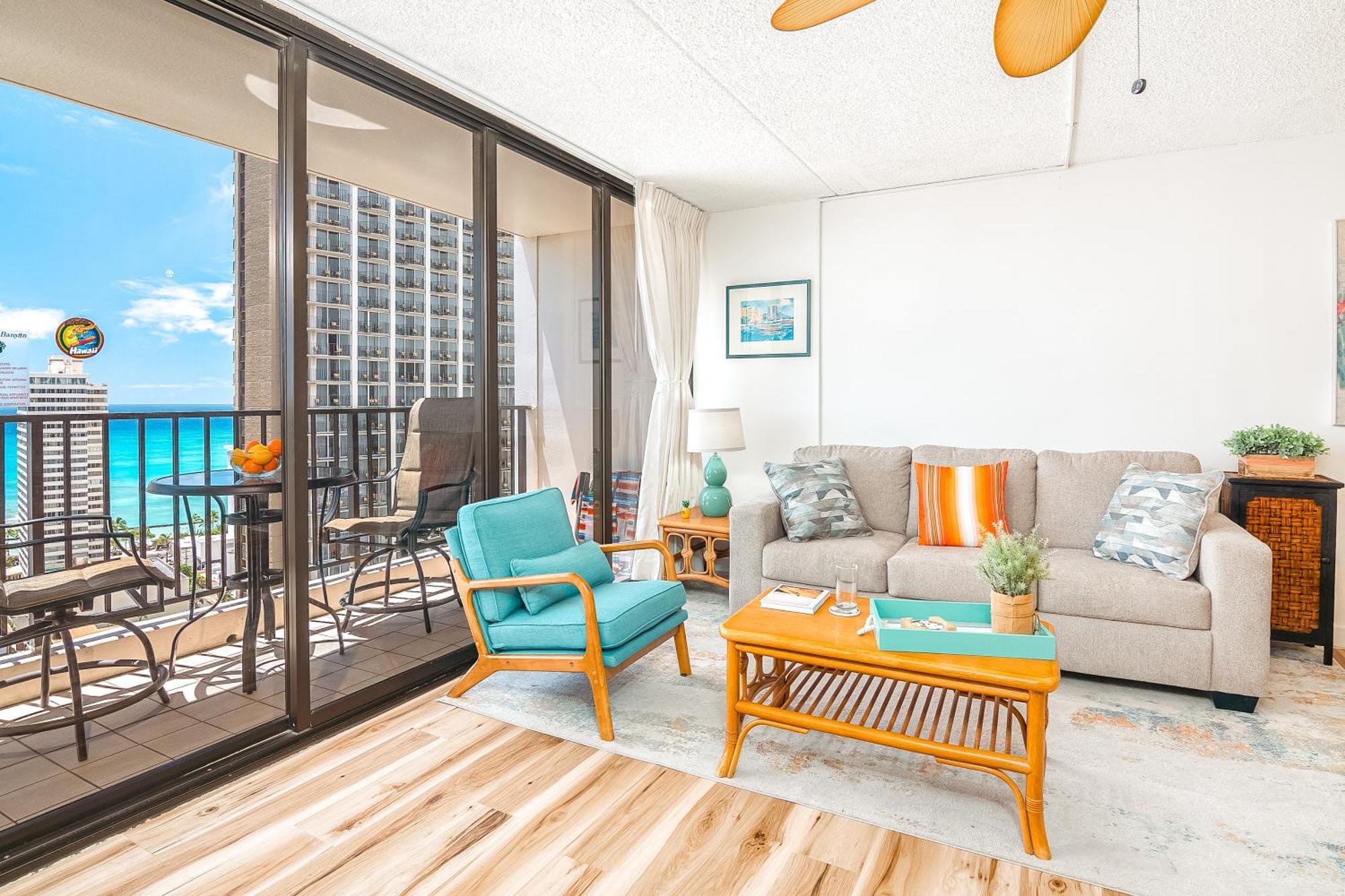Charming 1br: Waikiki Banyan, Ocean View + Parking Honolulu