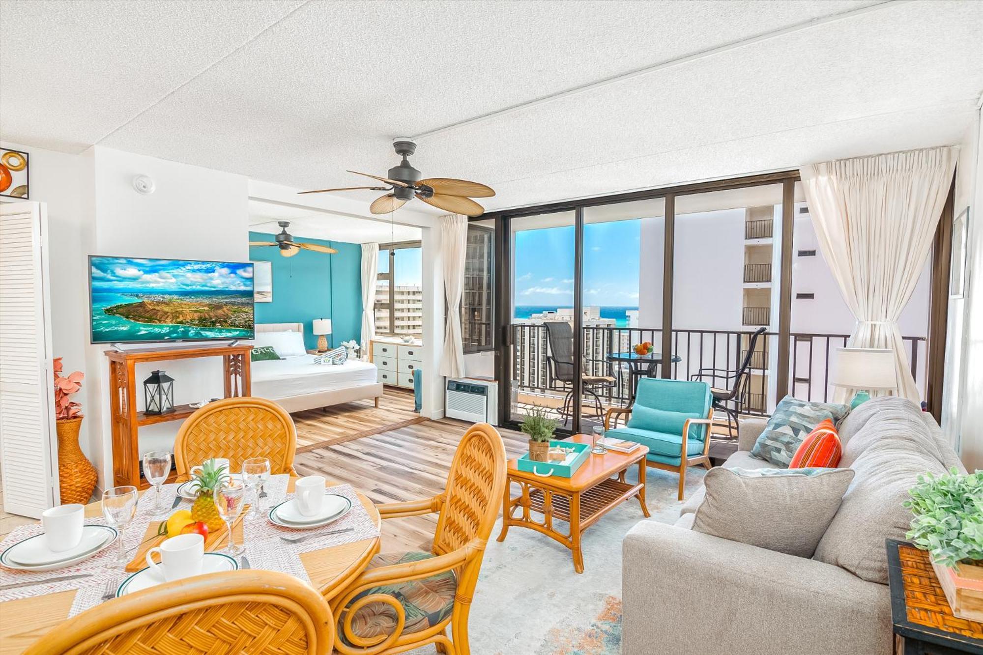 Appartement Charming 1br: Waikiki Banyan, Ocean View + Parking Honolulu