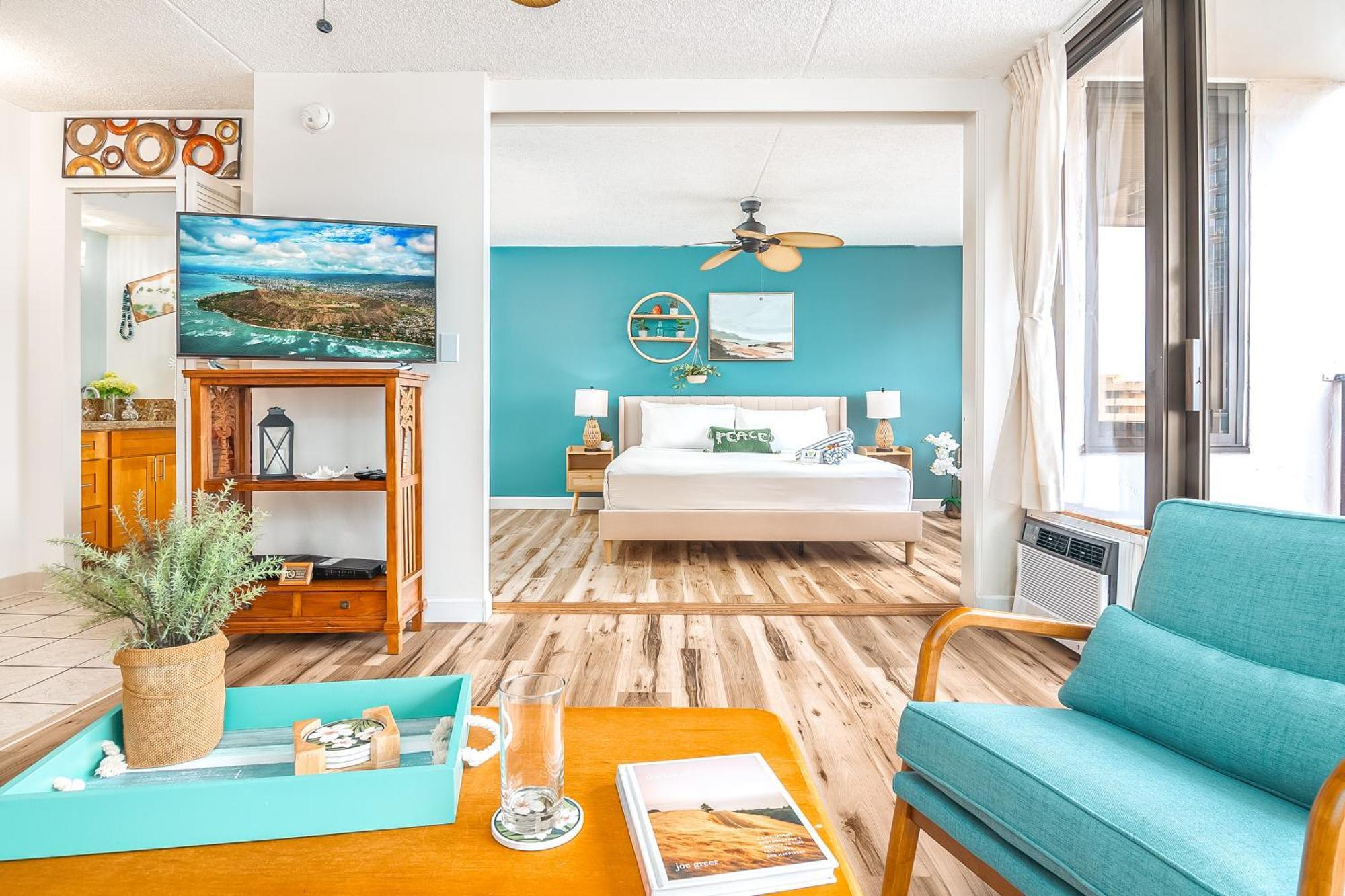 Appartement Charming 1br: Waikiki Banyan, Ocean View + Parking Honolulu